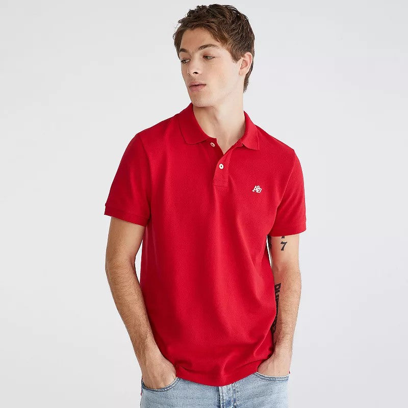Aeropostal Camisa Tipo Polo Talla S C. Rojo